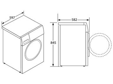 Máy giặt sấy Hafele 9kg/6kg HWD-F60A MSP 533.93.100