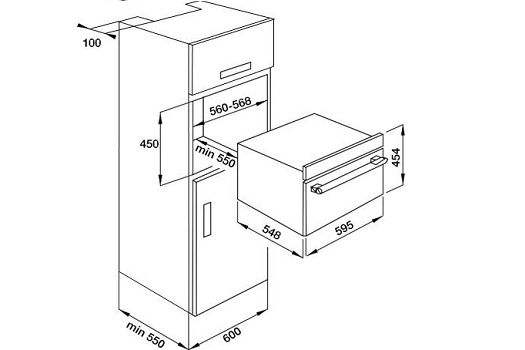 Lò vi sóng kết hợp nướng âm tủ Hafele 535.02.731