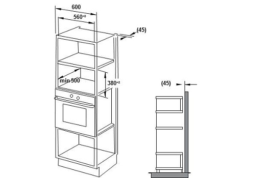 Lò vi sóng kết hợp nướng âm tủ HM-B38D MSP 538.31.200