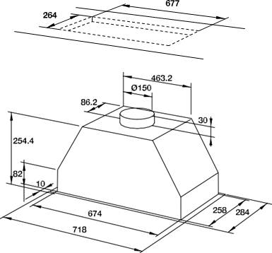 Máy hút mùi Hafele âm tủ B170A MSP 538.84.007