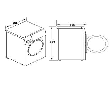 Máy giặt Hafele HW-F60B 8 kg MSP 538.91.530