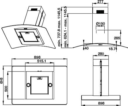 Máy hút mùi đảo Hafele HH-G90B MSP 539.81.775