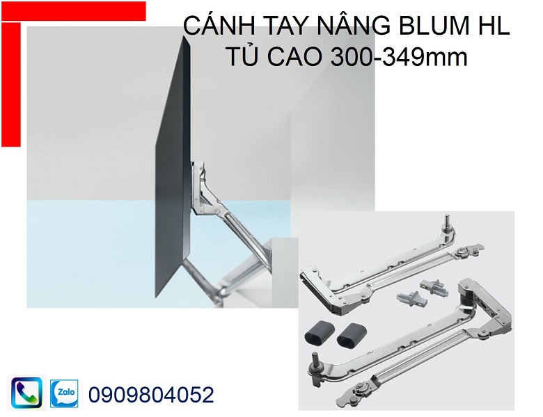 Bộ cánh tay nâng Blum Aventos HL 20L3200 chiều cao tủ 300-349mm