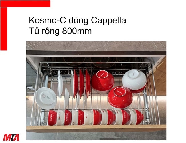 Giá bát đĩa Hafele Kosmo-C 549.08.013 không kèm ống đũa tủ rộng 800mm