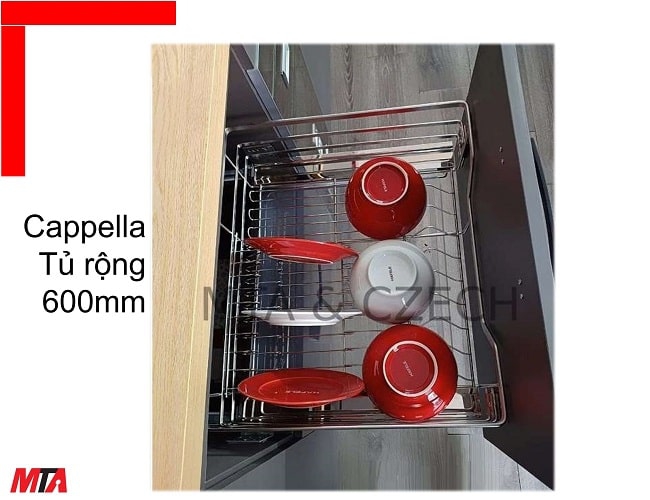 Giá để bát đĩa Hafele Kosmo-C 549.08.003 không kèm ống đũa tủ rộng 600mm
