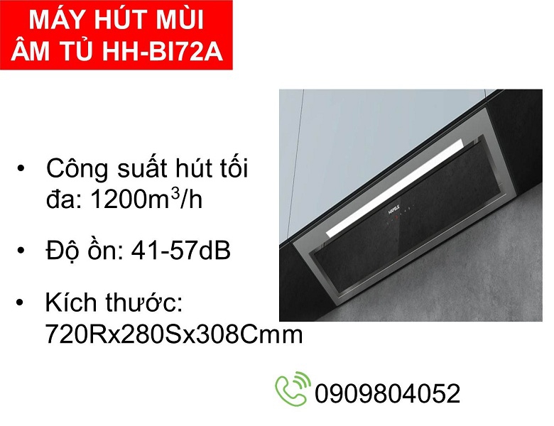 Máy hút mùi âm tủ Hafele HH-BI72A MSP 533.80.027