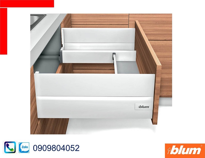 Ngăn kéo chậu rửa Blum Sink Cabinet Tandembox màu trắng