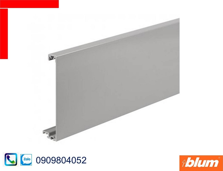 Phụ kiện Blum Z31L1036A mặt trước cho ray hộp màu xám