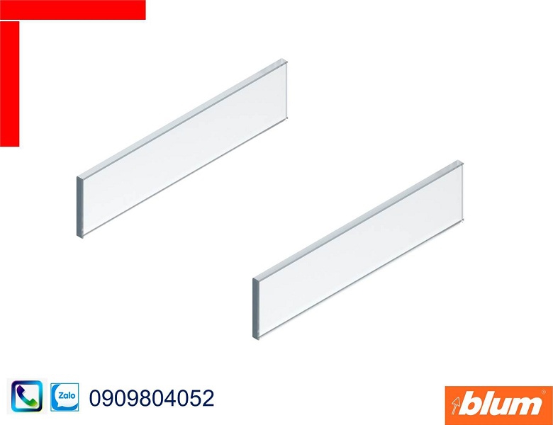 Phụ kiện Blum Z37R467C thành kính mờ cho ray hộp X4 và Y4