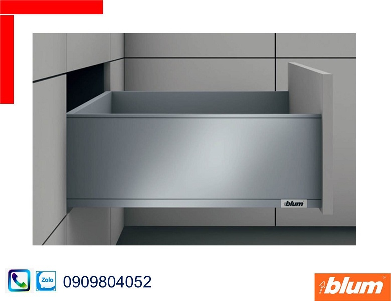 Ray hộp Blum Lagrabox C màu xám mờ chiều cao 177mm