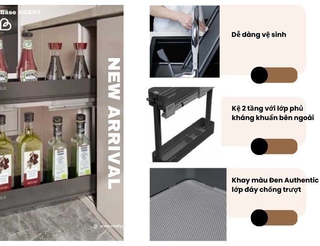 Kệ Gia Vị Hafele Utensio 545.14.321 – Tối Ưu Không Gian Bếp Hiện Đại