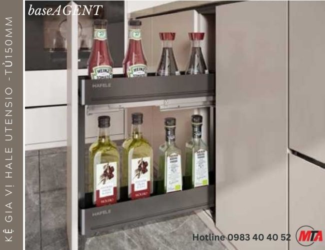 Kệ Gia Vị Hafele Utensio 545.14.321 – Tối Ưu Không Gian Bếp Hiện Đại