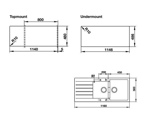 Châu rửa bát Hafele đá Antonius HS-GDD11650 màu kem 570.35.470