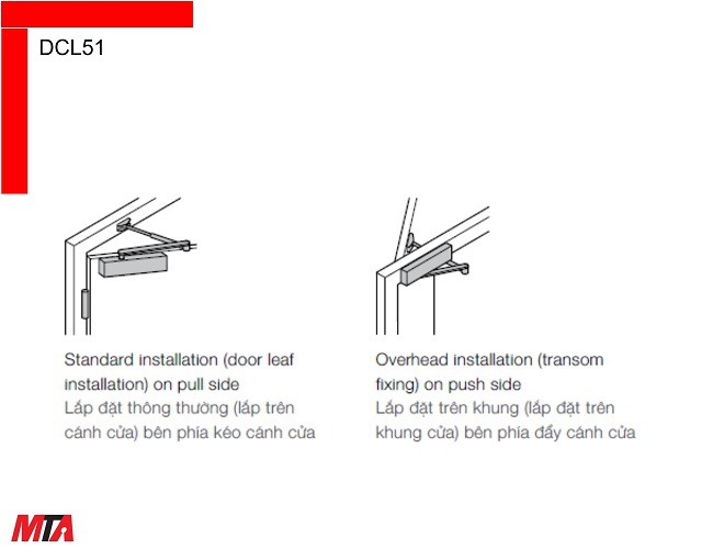 Tay đẩy hơi Hafele DCL51 MSP 931.84.669 cửa rộng 1250mm năng 100 kg giữ cửa