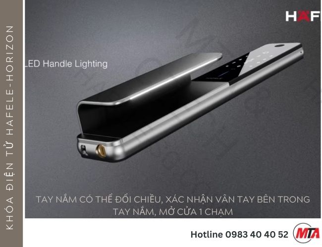 Khóa cửa điện tử Hafele Horizon PP2501W 499.21.224 | Camera màn hình quan sát 4 inch