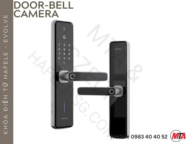 Khóa điện tử Hafele ZENITH ML2501W 499.21.225 - Tích hợp camera kiêm chuông cửa có hình