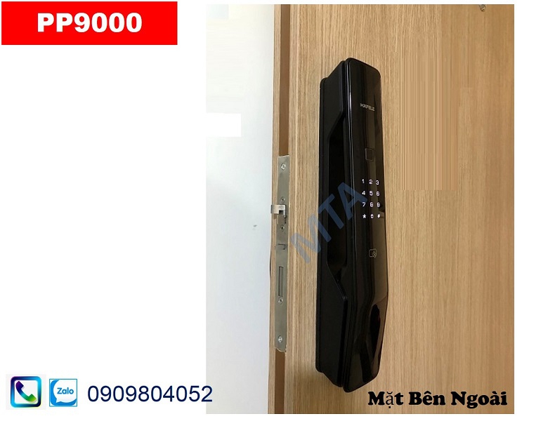 Khóa vân tay Hafele PP9000 màu đen 912.05.691 tay nắm kéo