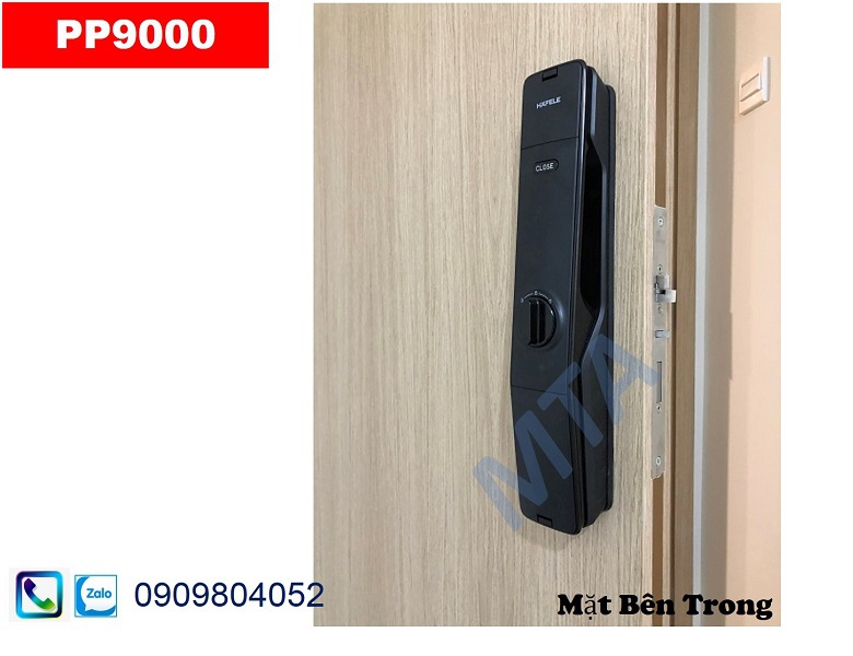 Khóa vân tay Hafele PP9000 màu đen 912.05.691 tay nắm kéo