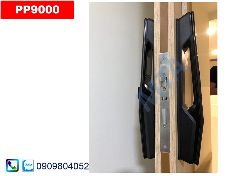 Khóa vân tay Hafele PP9000 màu đen 912.05.691 tay nắm kéo