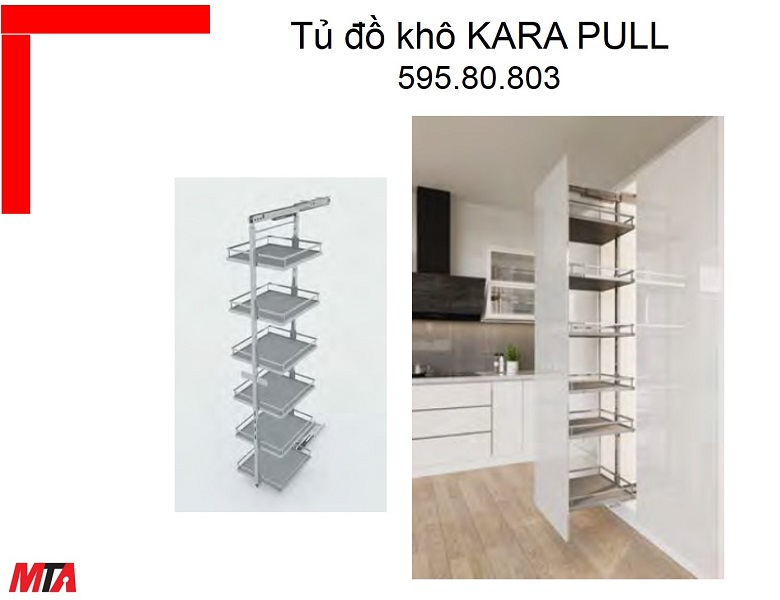 Tủ đồ khô Kosmo Hafele MSP 595.80.803 Kara pull tủ rộng 400mm