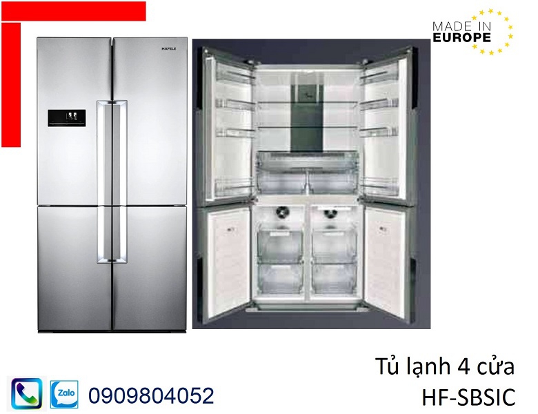 Tủ lạnh hafele HF-SBSIC MSP 539.16.230 dung tích 620 lít 4 cửa